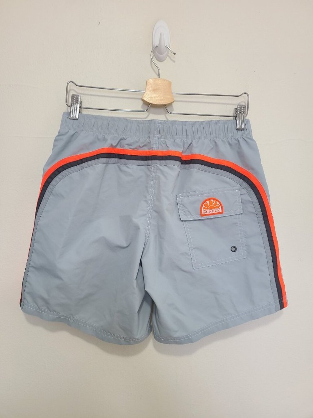 Sundek Boardshorts Swim Trunks Gray Rainbow Size S
